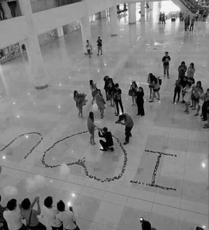 rosy, mall and beauty