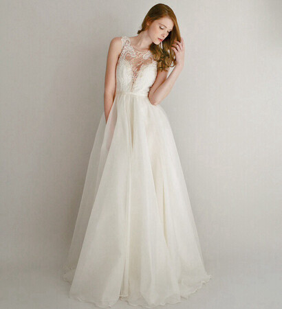 bride, dress and transparent