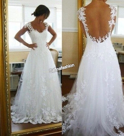 weddingdress, whitelace and fashion