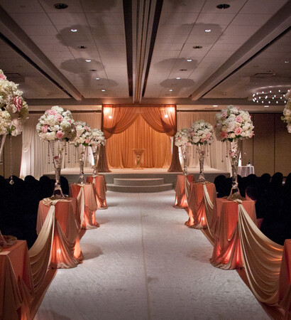 wedding design, aisle decor and chuppa