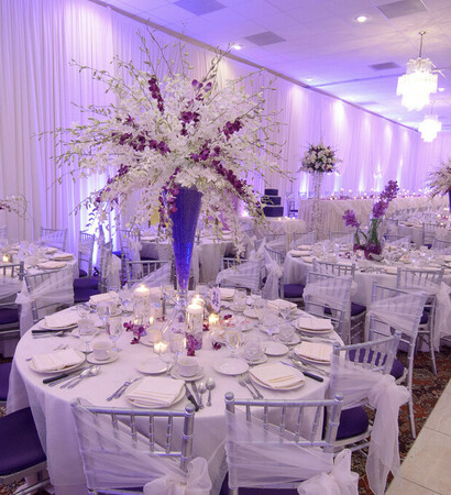 led lighting, dendrobium orchids and wedding design