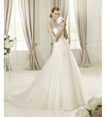 half sleeves, bridal gown and bridal dress