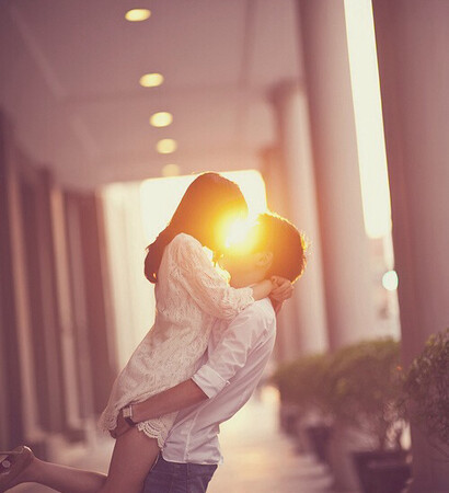 kiss, love and girl
