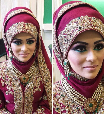 bride, makeup and yemen