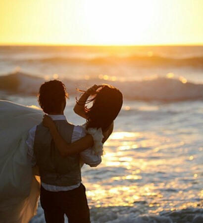 adorable, romance and sunset