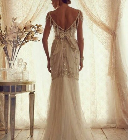wedding dress, dress and pretty