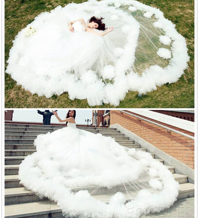 wonderful, huge and wedding dress