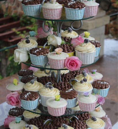 cupcakes, annah fudge and pastels