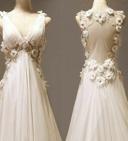 thing, flowers and wedding dress