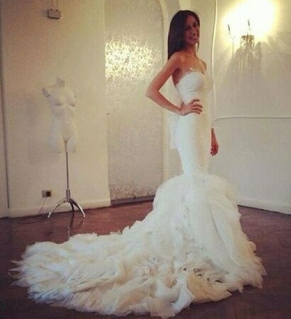 like, swag and wedding dress