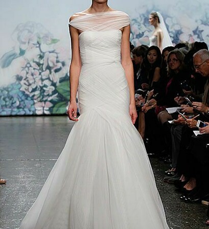 bride, runway and white