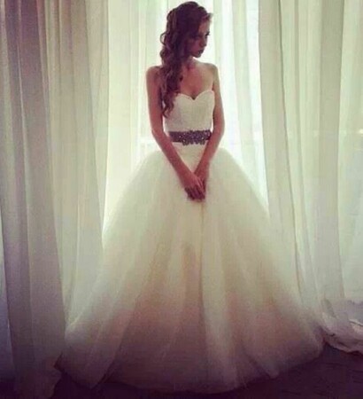 white wedding dress, amazing and love
