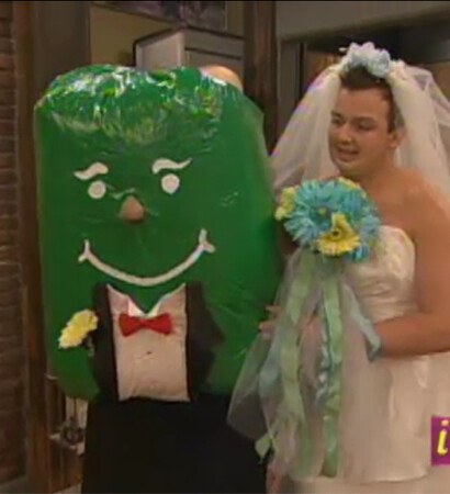 funny, green and dress