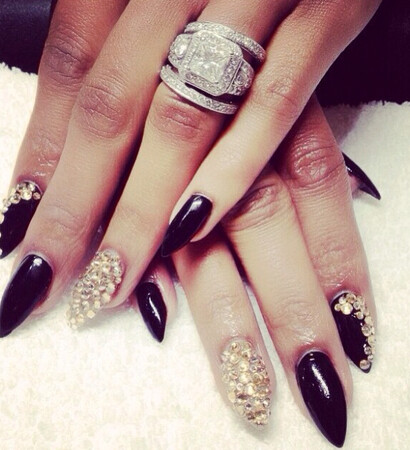 ring, engagement ring and nails