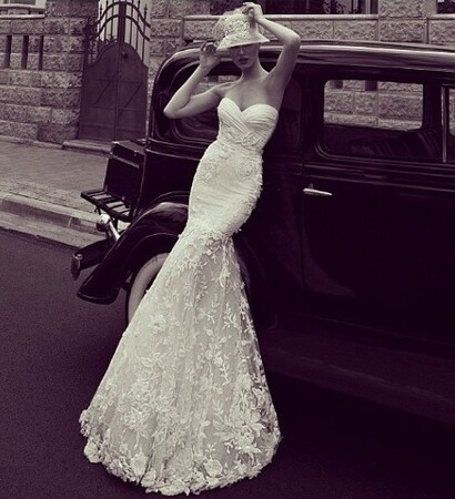 vintage, strapples and romantic