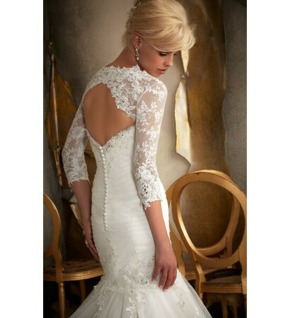 strapless, half sleeves and lace