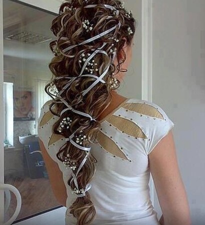 ribbons, flowers and hair