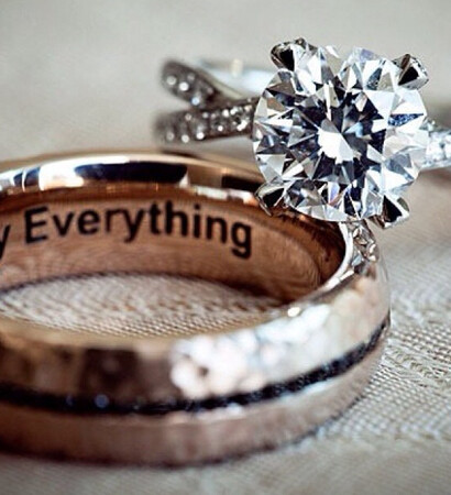 cute, couple and wedding ring