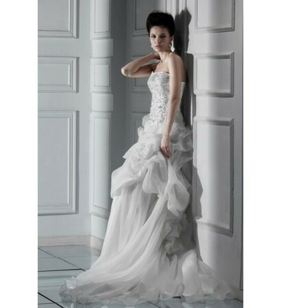 wedding dress, wedding gown and satin