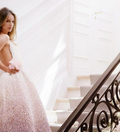 flowers, wedding dresses and model