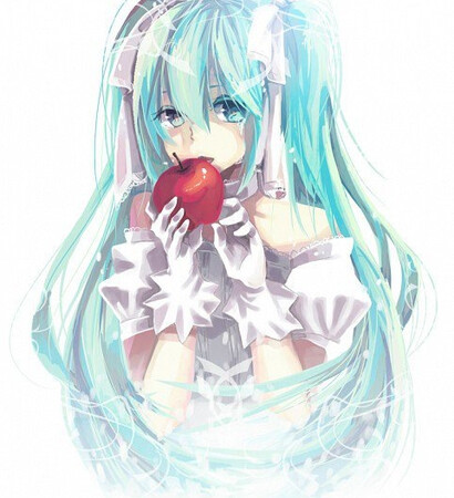 red, anime and miku