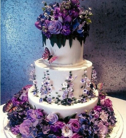 love, purple and butterflies