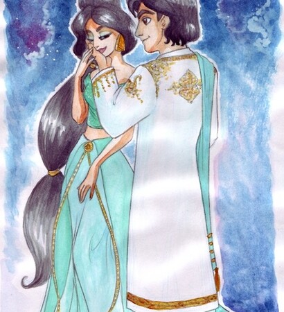 indian saree, disney and fan art