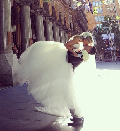 wedding kiss