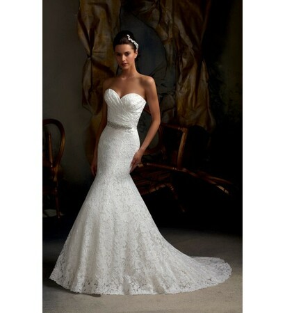 lace, bridal gown and mori lee blu
