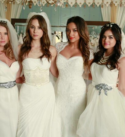 dresses, lucy hale and emily fields