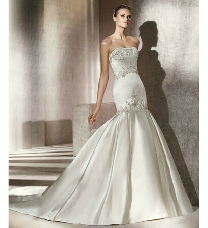 bridal, mermaid and satin