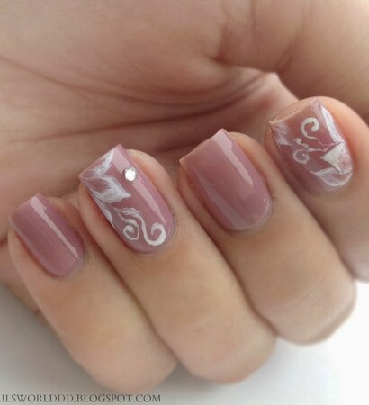 nail care, floral and nail polish