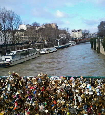 lock, city of love and paris