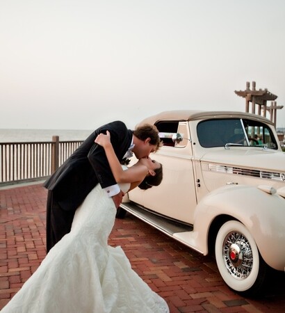 beautiful, wedding dress and bay