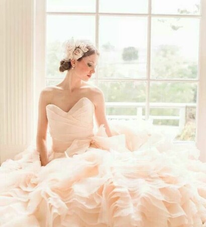 rose, dress and hochzeit