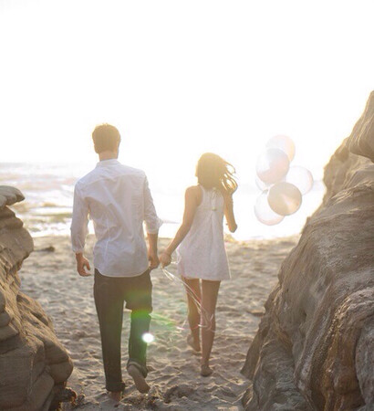 couple, perfect and beach