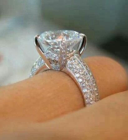 diamanten, verlobung and ring