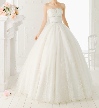 weddingdress, lace and simple