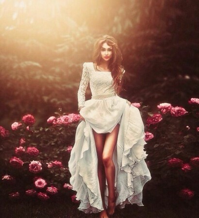 legs, flowers and long