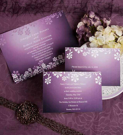 rustic, winter and invitation card