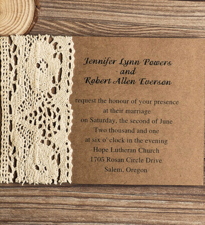 lace wedding invitations, vintage and craft