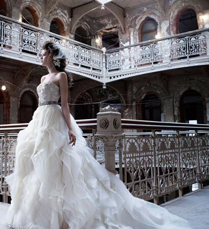 white, beautiful and wedding dress