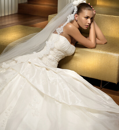 wedding dress, white and dress