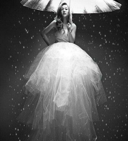 blonde, rain and beautiful