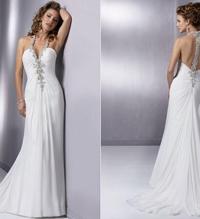 sexy, weddingdress and white