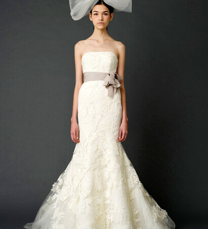 lace, sash and ballgown