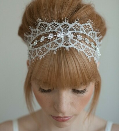 headband, hair and crystal