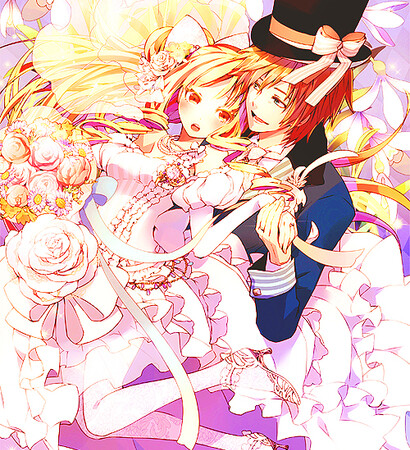 anime, cute and flowers