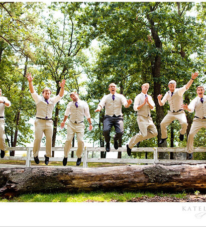 groom, cute and groomsmen