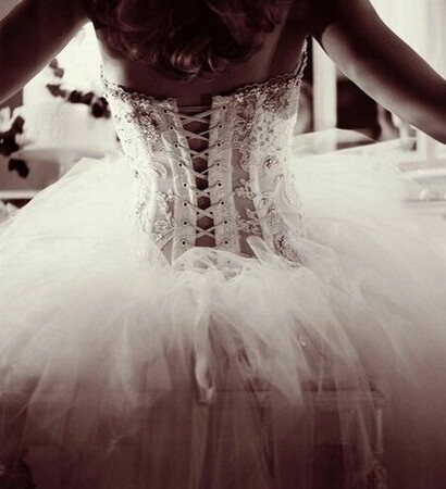 bride, girl and tutu